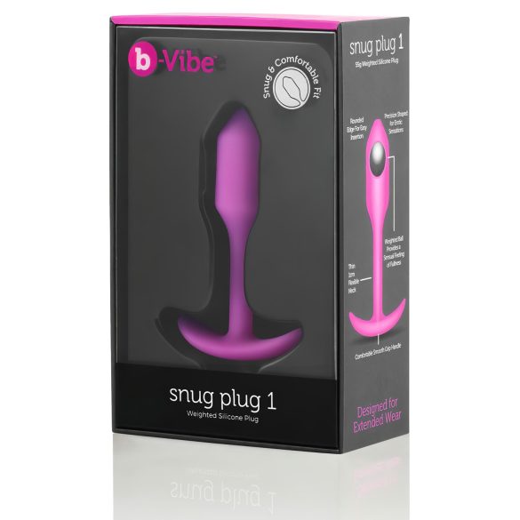b-vibe - анален плъг с вътрешно тегло 55g - розов