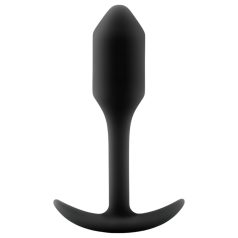   b-vibe Snug Plug 1 - анален плъг с вътрешно тегло (55г) - черен