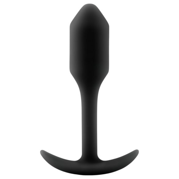 b-vibe Snug Plug 1 - анален плъг с вътрешно тегло (55г) - черен