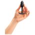 b-vibe Snug Plug 1 - Анален плъг с вътрешно тегло (55г) - черен