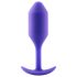 b-vibe Snug Plug 2 - двоен анален плъг (114г) - лилав