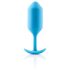 b-vibe Snug Plug 3 - Двоен анален плъг 180г - син