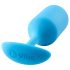 b-vibe Snug Plug 3 - Двоен анален плъг 180г - син