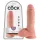 King Cock - дилдо с тестиси - 20 см - телесен цвят