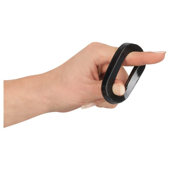 Rebel Ball - пенисен и тестикуларен пръстен и разтягач (черен)