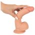 realistixxx - реалистично дилдо с вакуумна основа (22см) - натурален цвят