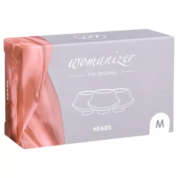 Womanizer Premium M - резервни накрайници за вакуум стимулатор - бял - 3 броя