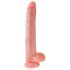 Кралски пенис 14 cм голям дилдо (35cm) - естествен цвят