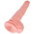 Кралски пенис 14 cм голям дилдо (35cm) - естествен цвят
