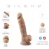 Silexd 7 - дилдо с вакуум - 17,5 см - телесен цвят