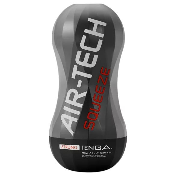 TENGA Air-Tech Squeeze Strong - мастурбатор с вакуум - черен