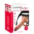 Realistixxx - страпон с кухо дилдо - телесен цвят