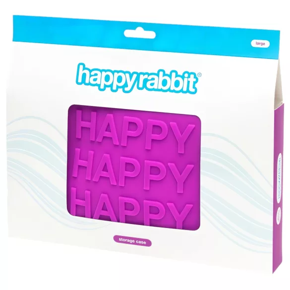 Happyrabbit - несесер за секс играчки - лилав - голям