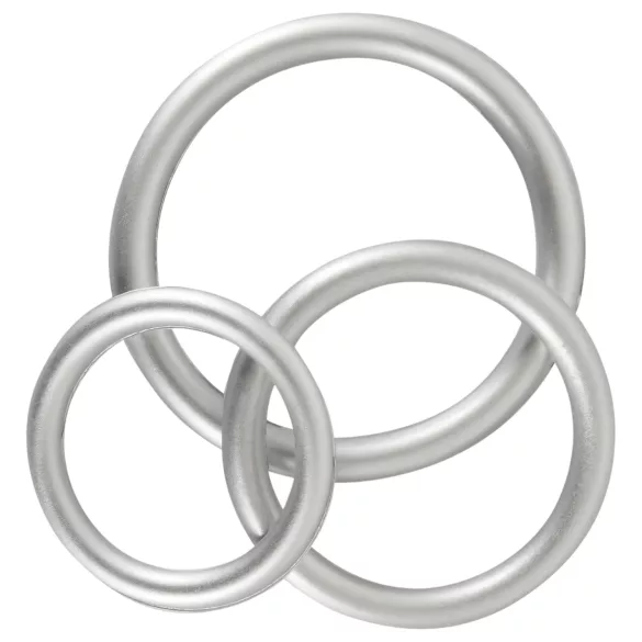 You2Toys Metallic - комплект силиконови пенис рингове (3 броя)