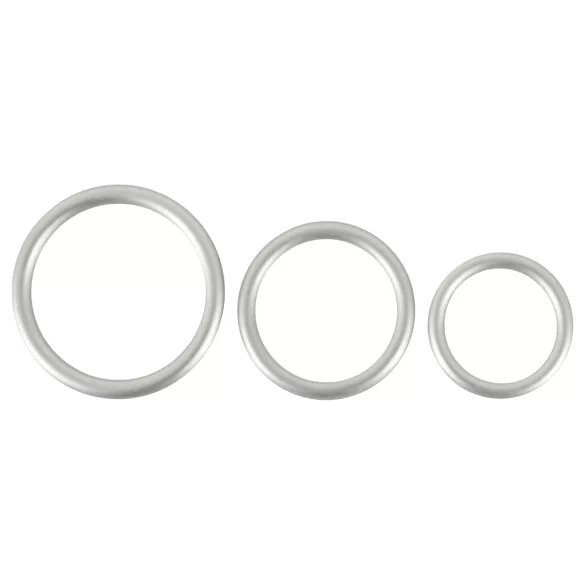 You2Toys Metallic - комплект силиконови пенис рингове (3 броя)
