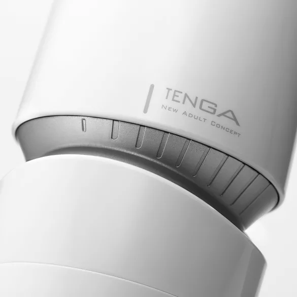 TENGA Aero - мъжки мастурбатор с вакуум - бяло/сребристо