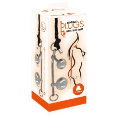   You2Toys Бондаж анален плъг (149g) + БДСМ въже (10m)