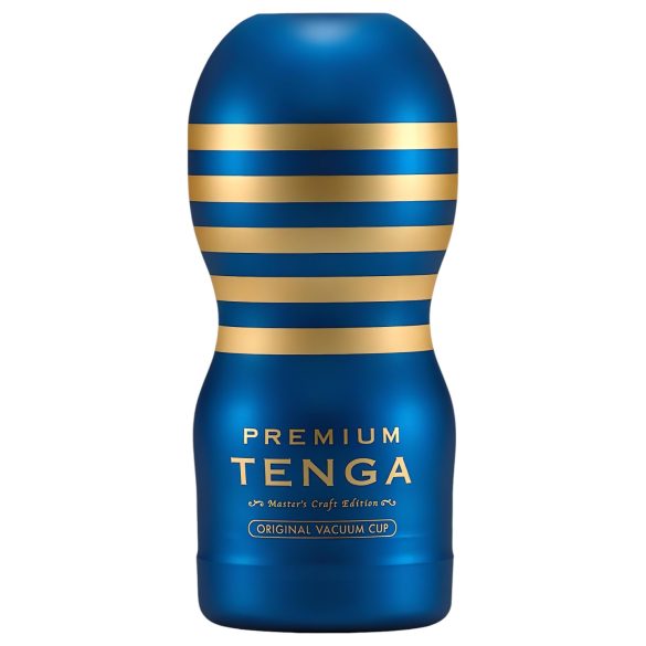 TENGA Премиум Оригинал - еднократен мастурбатор (син)