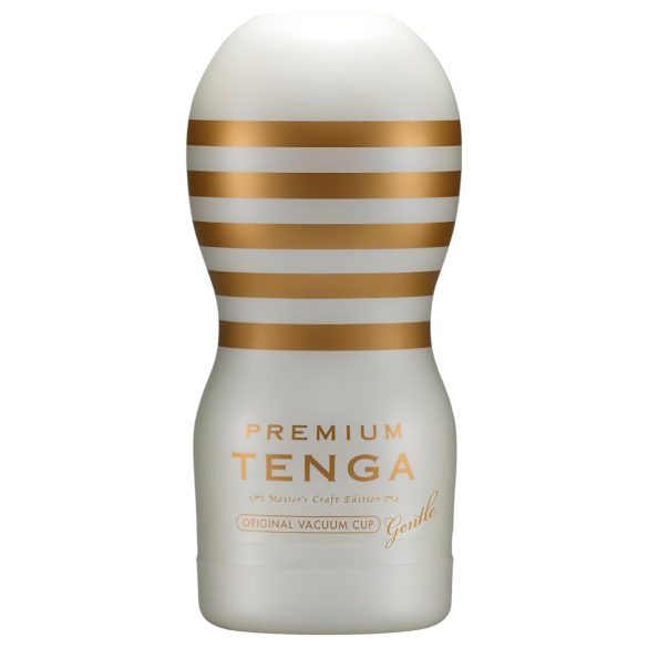 TENGA Премиум Нежно - еднократен мастурбатор (бял)