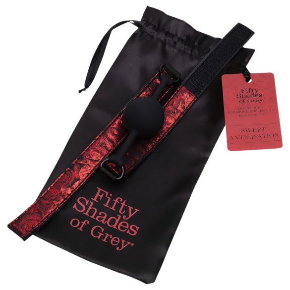 Fifty Shades of Grey - топка за уста - черно-червена