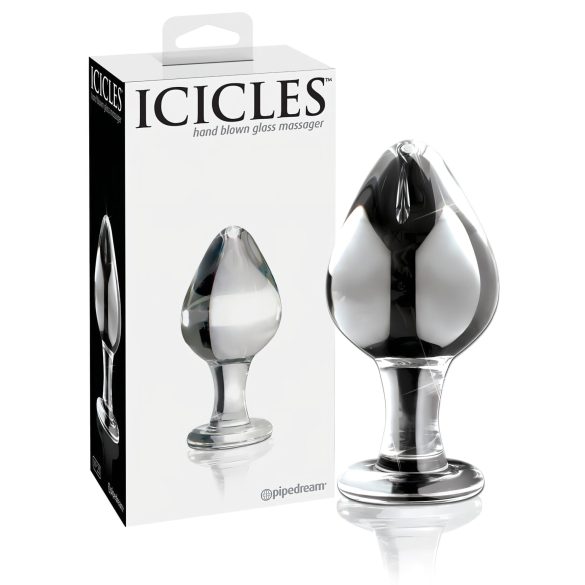 Icicles No. 25 - анален плъг стъклен конус прозрачен