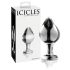 Icicles No. 25 - конусовиден стъклен анален плъг (прозрачен)