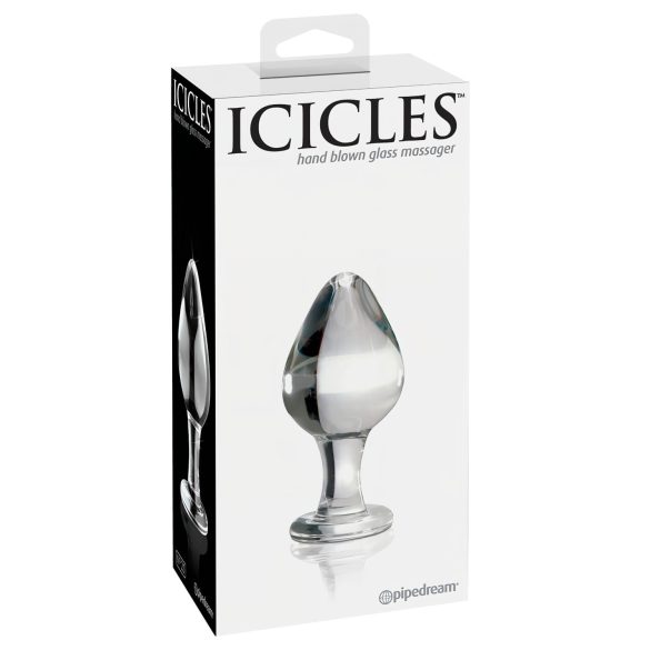 Icicles No. 25 - анален плъг стъклен конус прозрачен