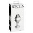 Icicles No. 25 - конусовиден стъклен анален плъг (прозрачен)