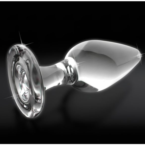 Icicles No. 26 - стъклен анален плъг коничен прозрачен