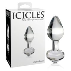   Icicles No. 44 - анален бът плъг стъкло конусовиден прозрачен