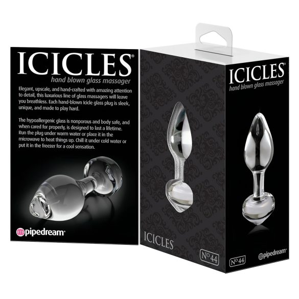 Icicles No. 44 - анален бът плъг стъкло конусовиден прозрачен