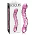 Icicles No. 55 - стъклено дилдо с два края - G-точка - розово