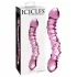 Icicles No. 55 - стъклено дилдо с два края - G-точка - розово