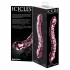 Icicles No. 55 - стъклено дилдо с два края - G-точка - розово