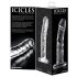 Icicles No. 62 - стъклено дилдо с пенис форма (прозрачно)