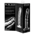 Icicles No. 62 - стъклено дилдо с форма на пенис - прозрачно