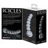 Icicles No. 66 - извитo, кълбовидно стъклено дилдо (прозрачно)