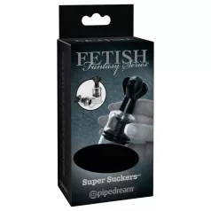   Fetish Super Suckers - помпа за зърна - вакуум - черна/прозрачна