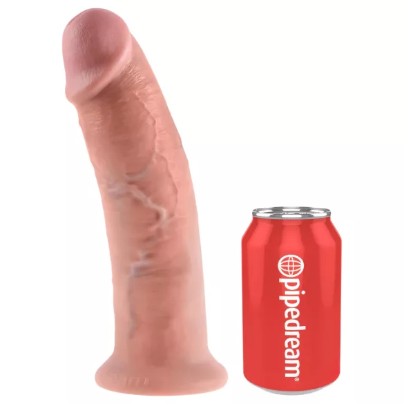 King Cock - дилдо с вакуумна основа - 25см - телесен цвят