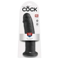   King Cock - дилдо с вендуза - 25см - черен