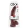 King Cock 9 - дилдо с тестиси и вендуза - 23 см - кафяв