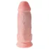 King Cock - дилдо с тестиси и вендуза - 23 см натурален