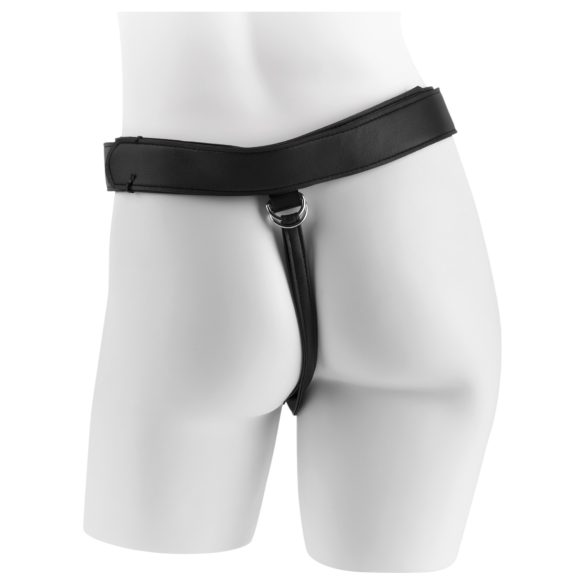 King Cock 7 - страп-он дилдо с колан (черно)