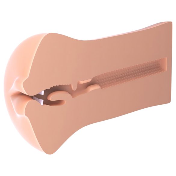 Fuck Me Silly To Go - реалистична изкуствена уста - натурален цвят