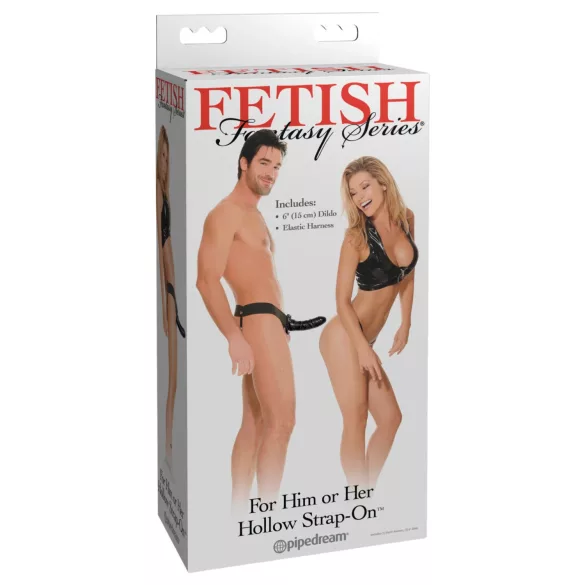 Fetish Fantasy - страп-он кухо дилдо - черен