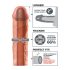 X-TENSION Mega 2 - Реалистичен пенис ръкав (20,3 см) - натурален