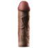 X-TENSION Mega 2 - реалистичен пенис удължител (20,3 см) - тъмен натурален цвят