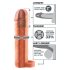 X-TENSION Perfect 2 - пенисна обвивка с ринг (19 см) - натурален