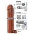 X-TENSION Perfect 2 - удължител за пенис с пръстен (19см) - тъмно естествено