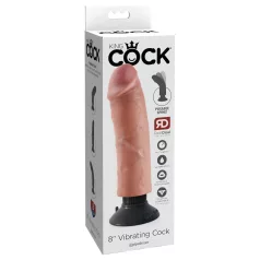   King Cock - вибратор с форма на пенис - гъвкав, реалистичен, 25 см